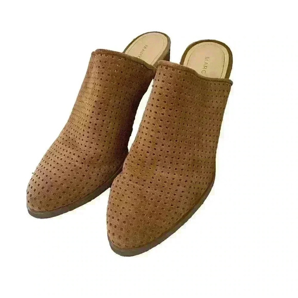 ⚡️5/$20 bundle sale⚡️ Marc Fisher Ripley Mule Size 8 Suede Block Heel - Picture 2 of 6